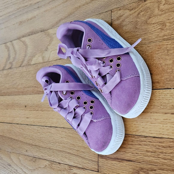 Puma Purple and Blue High-Top Sneakers - Picture 1 of 7